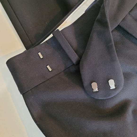Banana Republic Black Wide-leg Jackson Fit Mensware Inspired Trousers - Size 8L - Picture 5 of 9